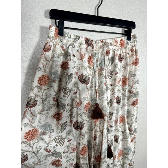 World Market Small Medium Boho Loose Fit Floral Casual PJ Bottom - Picture 2 of 6